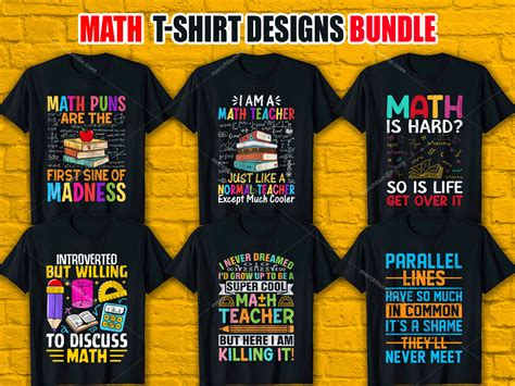 Math T Shirt Designs Bundle V 2