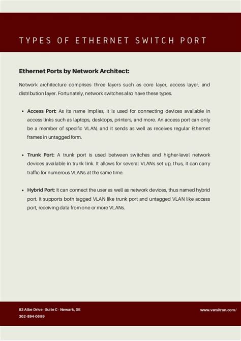 Types Of Ethernet Switch Portpdf