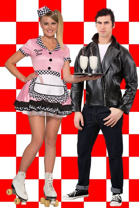 50s Diner Costumes | Diner party, 50s diner, Fall fashion outfits