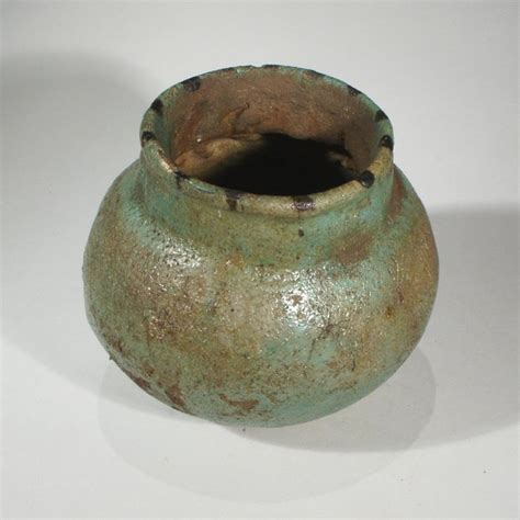 Egyptian faience offering nw-vessel - H 7,5 cm - Catawiki