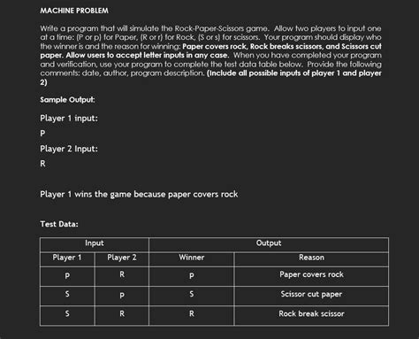 Solved MACHINE PROBLEM Write A Program That Will Simulate Chegg