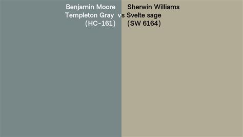 Benjamin Moore Templeton Gray Hc Vs Sherwin Williams Svelte Sage