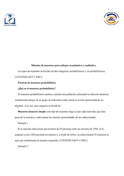 Metodos Métodos De Muestreo Para Enfoque Cuantitativo Y Cualitativo Los Tipos De Muestreo Se