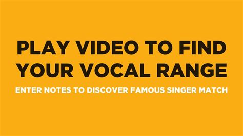 Find Your Vocal Range And Famous Singer Match In 90 Seconds Youtube