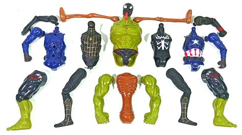 Merakit Mainan Captain America Siren Head Toys Venom Carnage Hulk