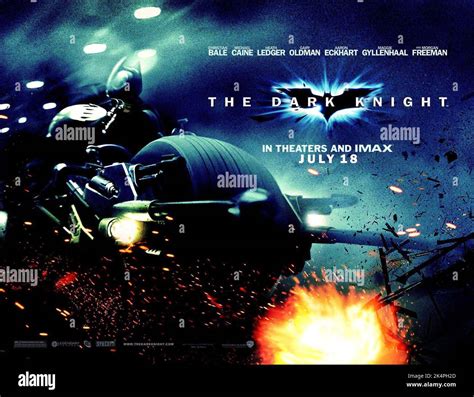 Movie Poster The Dark Knight 2008 Stock Photo Alamy