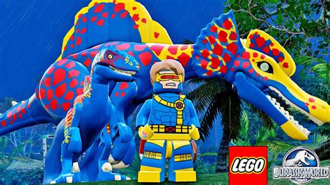 CYCLOPS DOS X MEN E SEUS DINOSSAUROS No LEGO Jurassic World YouTube