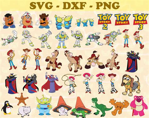 Toy Story Color Svg Bundles Toy Story Svg Png Dxf Pdf Jp Inspire