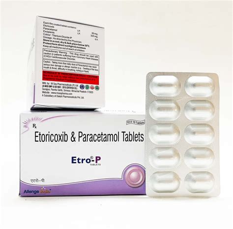 Etro Etoricoxib Paracetamol