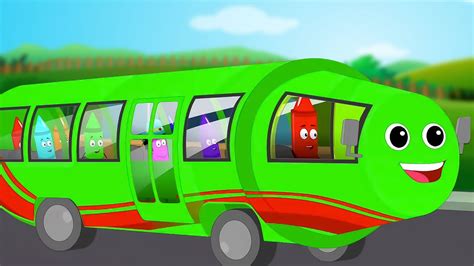 Roues Dans le Bus Comptine de Véhicules pour Enfants YouTube