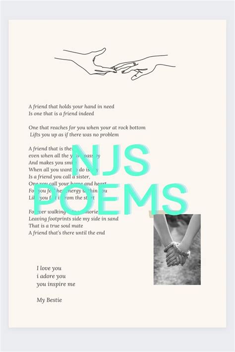 Friendship Poem Best Friend Poem Etsy