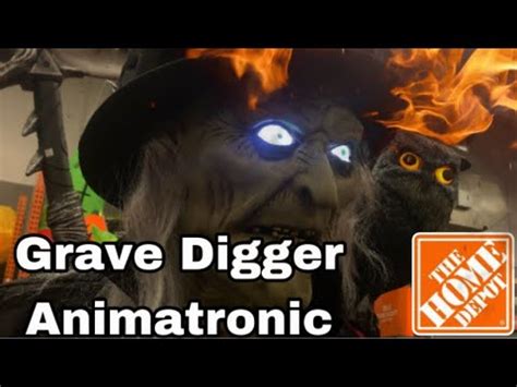 Grave Digger Animatronic The Home Depot Halloween Prop UCAP CTT