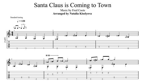 Santa Claus Is Coming To Town Guitar Chords