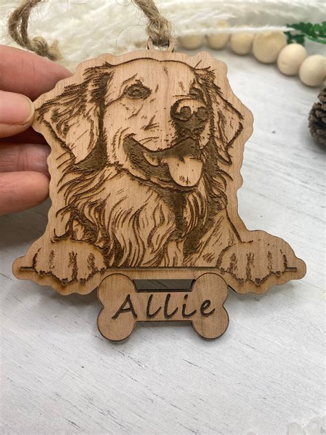 Personalized Dog Christmas Ornament Custom Pet Ornament Dog Breed