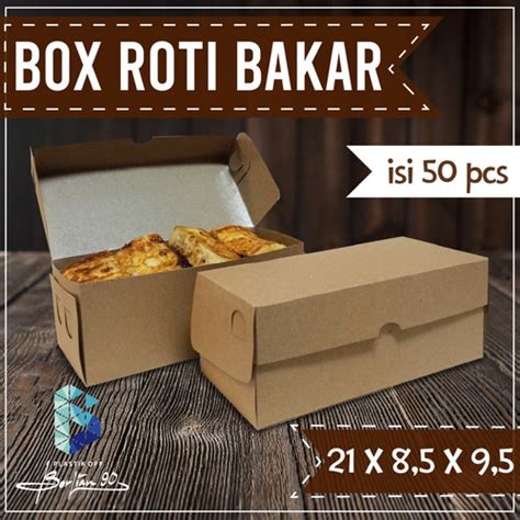 Jual Kotak Dus Kue Roti Bakar Food Grade Paper Laminasi 21 X 8 5 X 9 5