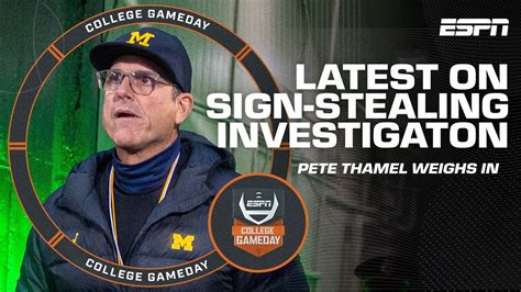 The Latest On Michigan S Sign Stealing Investigation College Gameday