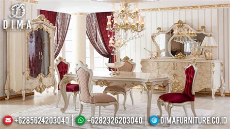 New Set Meja Makan Mewah Ukir Jepara Luxurious Model Furniture Classic