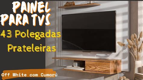 ORGANIZE ESTILO PAINEL OTTO PARA TVS ATÉ 43 POLEGADAS