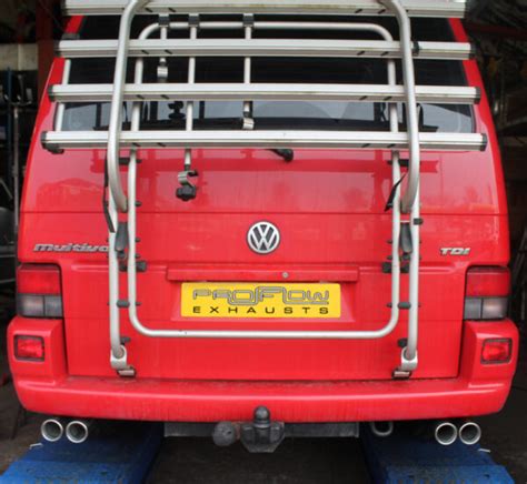 Vw T Transporter Stainless Steel Custom Exhaust System Dual Twin Tail