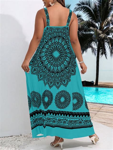 Shein Vcay Plus Mandala Print Cami Dress Shein Usa