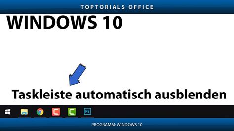 Taskleiste Automatisch Ausblenden Lassen Windows 10 YouTube