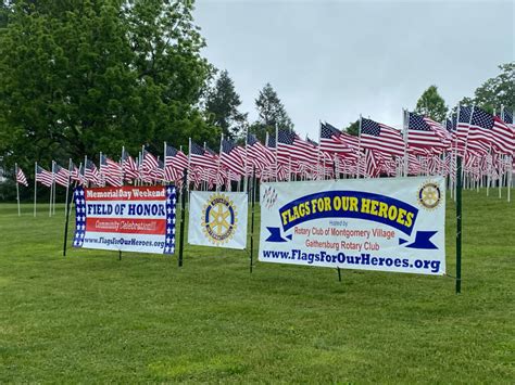 Memorial Day Flag Display Honors Heroes At Gaithersburgs Bohrer Park