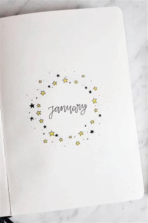 25 best star theme bullet journal spreads – Artofit