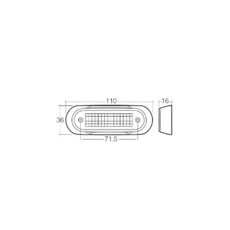 Narva 90832 10 30v Red Led Rear End Outline Marker Lamp Bright And Durable Lighting