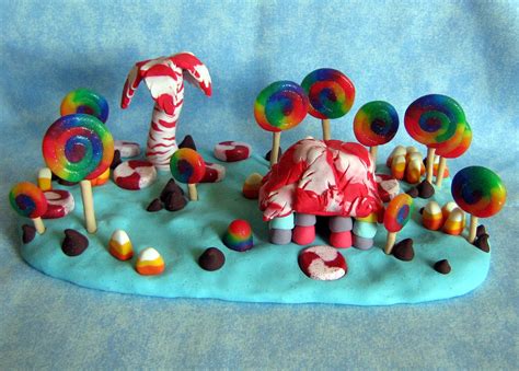 Hand Crafted Polyclay Candy Island