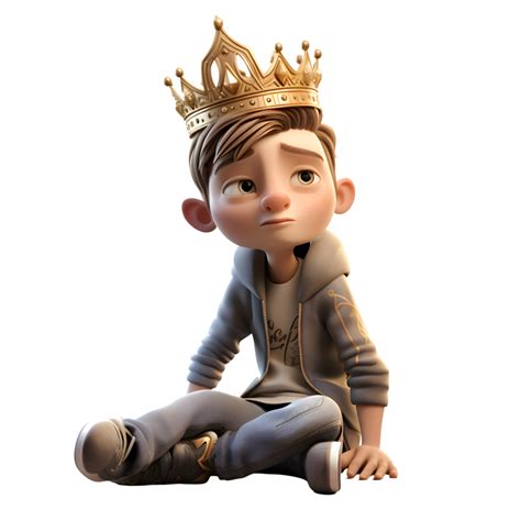 Magnificent 3D Boy King with Treasure Chest Great for Adventure or ...