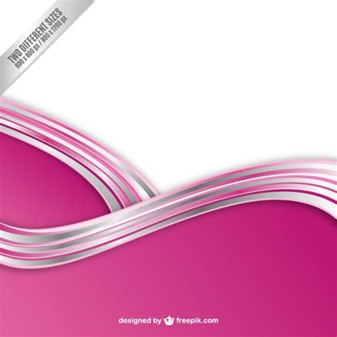 Premium Vector Pink Waves Background