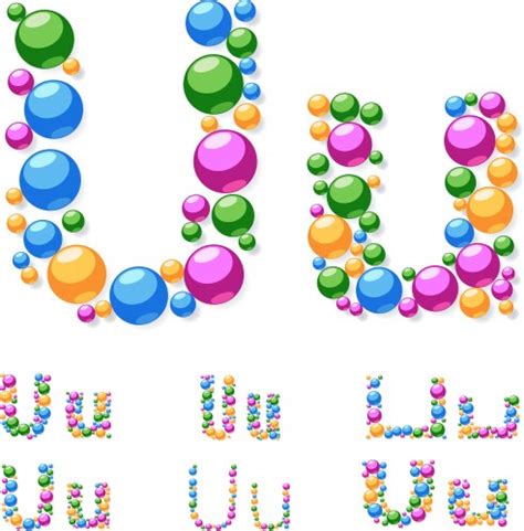 D Bubble Lower Case Alphabet Royalty Free Vector Image