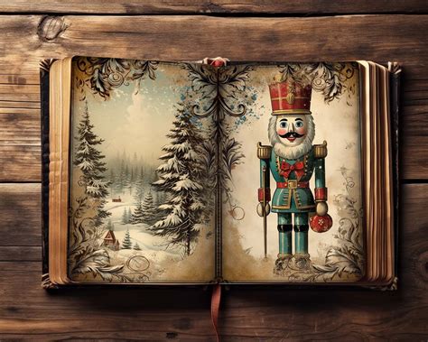 18 Vintage Christmas Junk Journal Pages Digital Download Pumpkin