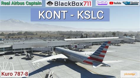 Msfs Kuro Ontario Kont To Salt Lake City Kslc Pilotedge