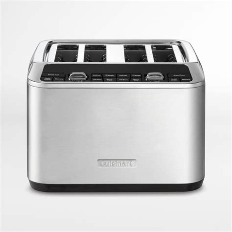 Cuisinart Stainless Steel Motorized Digital 4 Slice Toaster Reviews Crate And Barrel