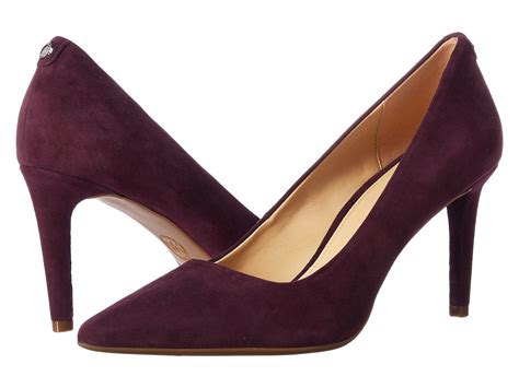 Michael Michael Kors Dorothy Flex Pump In Damson Kid Suede Modesens