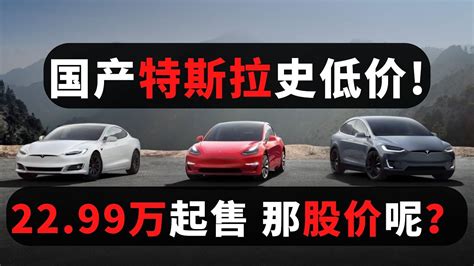 179期：国产特斯拉又降价：已至史低价22 99万！为什么降价？对股价有什么影响。 Youtube