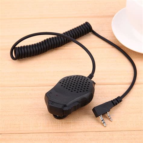 Dual Ptt Handheld Speaker Microphone Mic For Uv Uv L Gt Ebay