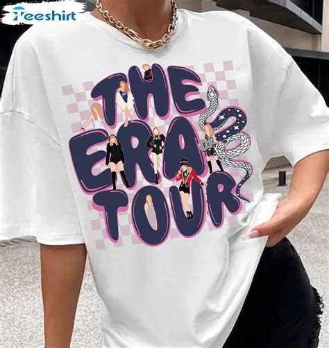 The Eras Tour Shirt Swiftie Trending Crewneck Short Sleeve