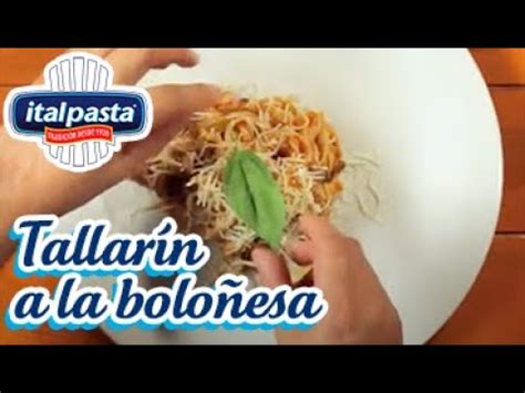 Tallarín cadejo Italpasta a la boloñesa YouTube