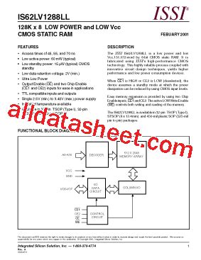 Is Lv Ll Datasheet Pdf Integrated Silicon Solution Inc