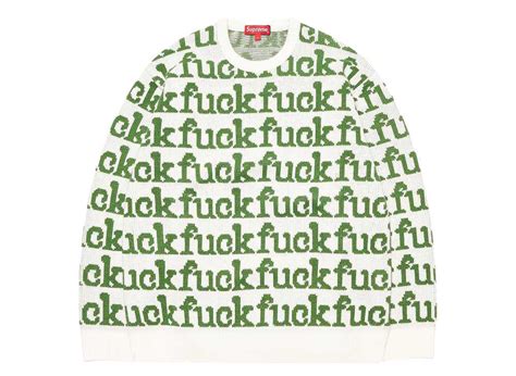 Supreme Fuck Sweater White の新品 中古フリマ 通販 スニダン