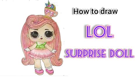 How To Draw Lol Surprise Doll Hairvibes Step By Step For Beginners