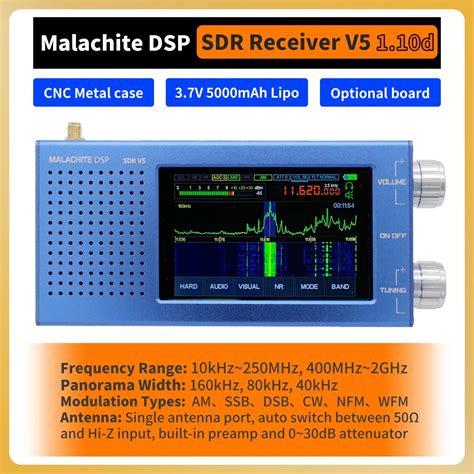 Malachite DSP SDR 1 10d Radio Receiver V5 With Optional Board Metal