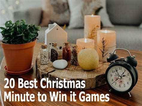 20 Best Christmas Minute to Win it Games