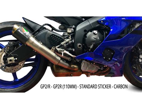 Yamaha R6 2006 2019 Gp1 Gp1r And Gp2 Gp2r And V3 Slip On Exhausts