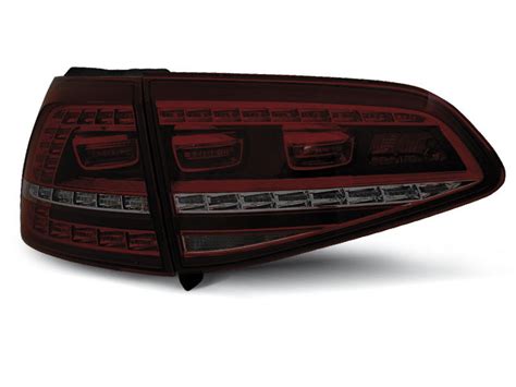 Pilotos Traseros Led Vw Golf 7 13 Rojo Ahumado Led Gti Look 431 00