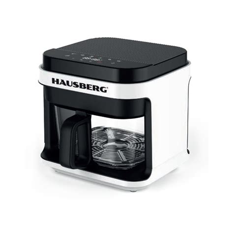 Friteuza air fryer din sticla HAUSBERG HB-2345, 1400W, 8 functii de