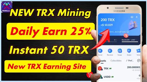 [ Best ] New Trx Mining Platform Daily Return 25 Trx New Tron