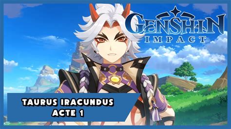 Genshin Impact Quête Arataki Itto Taurus Iracundus Acte 1 YouTube